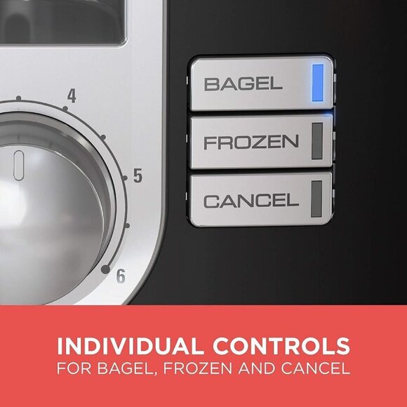 BLACK+DECKER 2-Slice Toaster CrubTray, Cancel Button - Picture 2 of 6